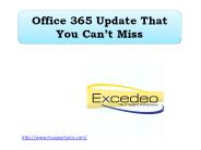 Office 365 Update That You Can’t Miss!