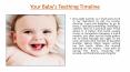 Your Baby's Teething Timeline PowerPoint PPT Presentation