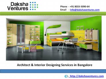 Architect & Interior Designing Services in Bangalore