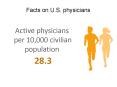Facts on U.S. physicians Active physicians per 10,000 civilian population 28.3 PowerPoint PPT Presentation