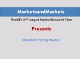 Metabolic Testing Market worth $475.75 Million by 2019 PowerPoint PPT Presentation