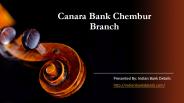 Canara Bank Chembur Branch MICR code