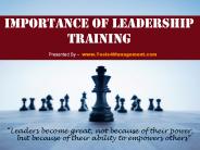 Importance of Leadership Training
