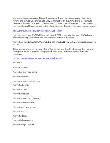 Konvertio REVIEW - DEMO of Konvertio