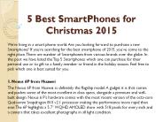 5 Best SmartPhones for Christmas 2015
