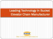 Leading Technology In Bucket Elevator Chain Manufacturer