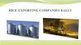 RICE EXPORTING COMPANIES RALLY PowerPoint PPT Presentation