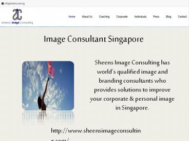 Image Consultant Singapore