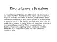 Divorce Lawyers Bangalore Koramangala PowerPoint PPT Presentation