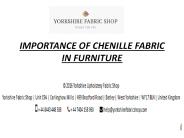 Chenille Upholstery Fabric