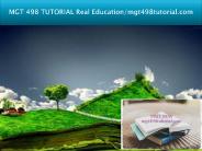 MGT 498 TUTORIAL Real Education/mgt498tutorial.com