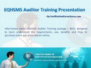 PPT Presentation on EQHSMS Auditor Training