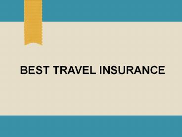 Travel Insurance online quotes