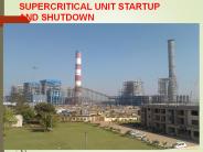 Supercritical unit lightup and shutdown procedure