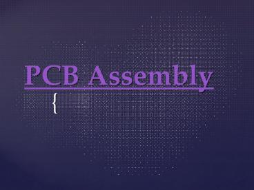PCB Assembly