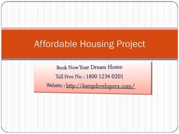 Affordable Housing Project in Delhi