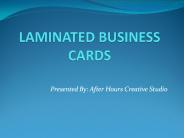 Laminated Business Cards