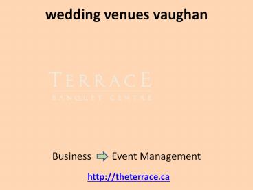 banquet halls Vaughan wedding venues