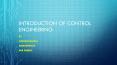 introduction to control engineering PowerPoint PPT Presentation