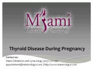 Thyroid Disease During Pregnancy