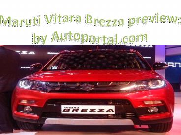 Maruti Vitara Brezza Review