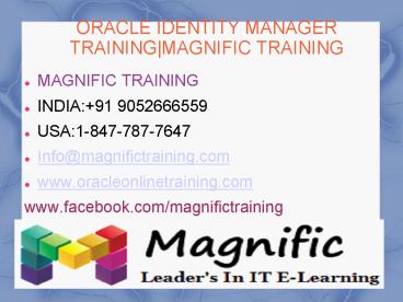 Oracle Identity Mananger online training in SIngapore|USA