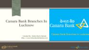Canara Bank Branches In Lucknow