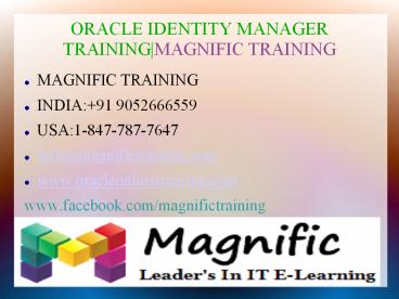 Oracle Identity Manager(IDM)online training USA