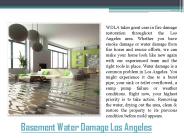 Water damage Los Angeles