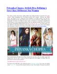 Priyanka Chopra- Stylish Diva Defining A New Class Of Dresses For Women PowerPoint PPT Presentation
