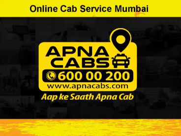 Online Cab Service Mumbai