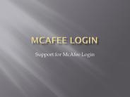 McAfee Login