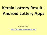 Today's Kerala lottery result