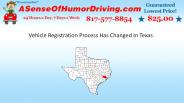 Vehicle Registration Has Changed In Texas