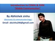 Intro to CDMA & GSM.