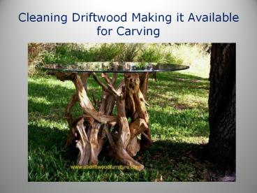 Driftwood Kitchen Table