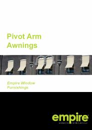 Pivot Arm Awnings