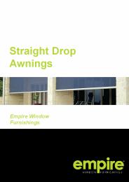 Straight Drop Awning