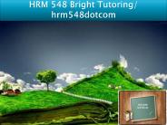 HRM 548 Bright Tutoring/ hrm548dotcom