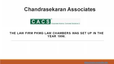 Compliance Consultants Financial Services in India  I CACS