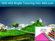 HHS 460 Bright Tutoring/hhs 460.com