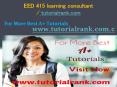 EED 415 learning consultant / tutorialrank.com PowerPoint PPT Presentation