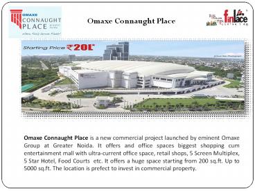 Omaxe Connaught Place