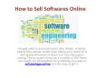 How to sell softwares online PowerPoint PPT Presentation