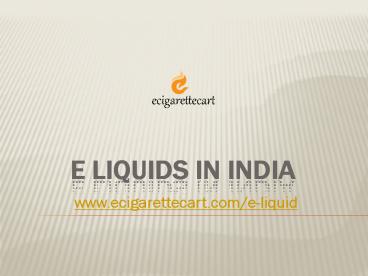 E Liquid in India (1)