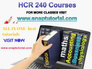 HCR 240 Academic Success/snaptutorial