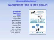 Waterproof  dog  shock  collar