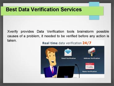 Online Data Verification Services
