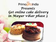Get Online Cake delivery in mayur vihar phase 3