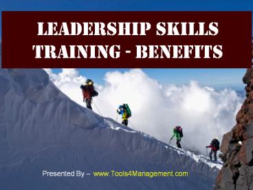 Leadership Skills Training - Benefits